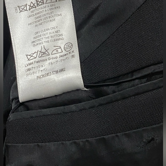 Givenchy Black Wool Jacket Blazer with Zipper Off Denim Sleeves Size 48 - Picture 6 of 9